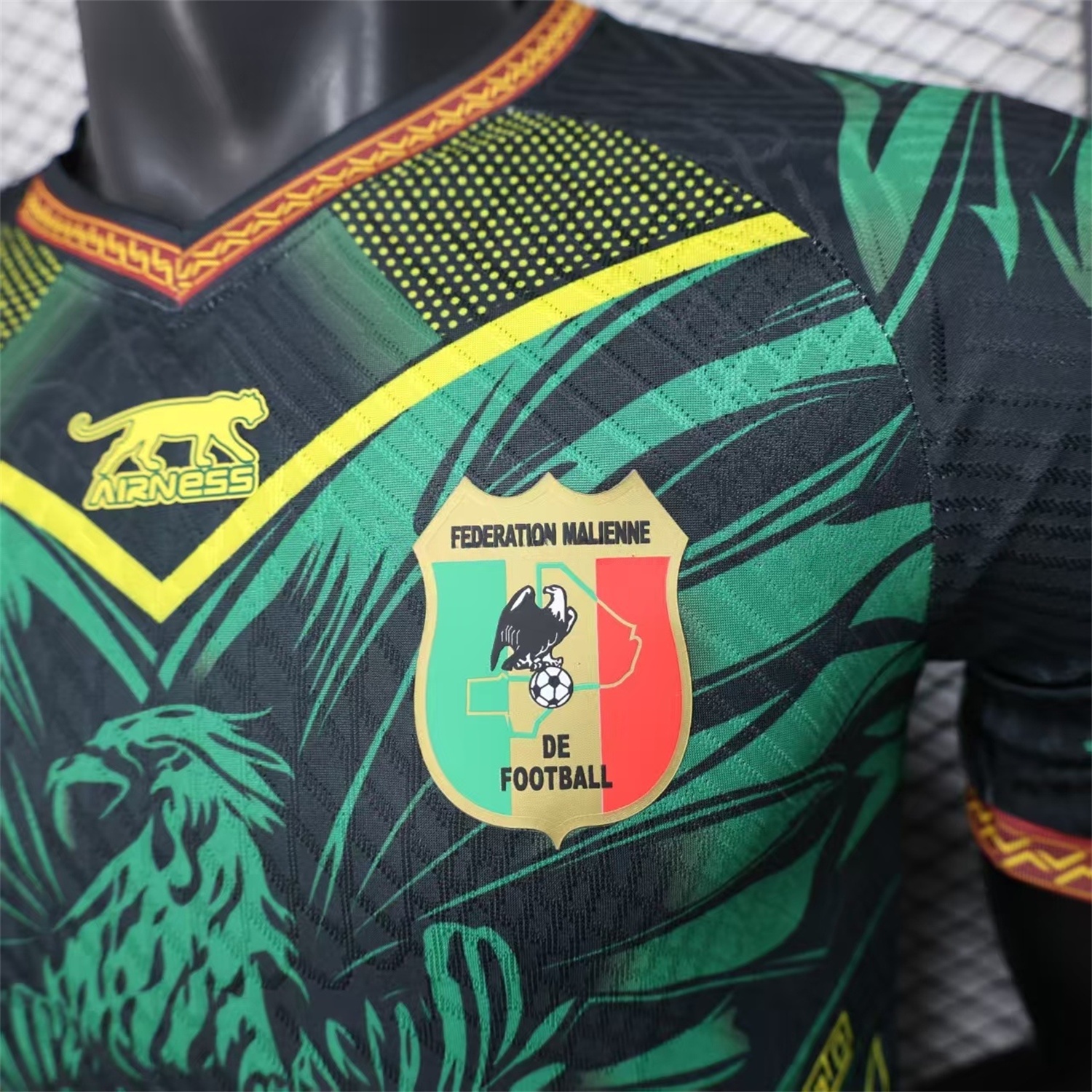 Mali 2026 Eagle Black Green Jersey - Player Version - UnitedFutballJersey