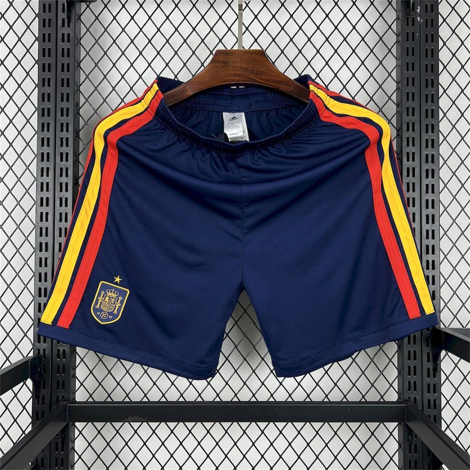 Spain 2026 Home Dark Blue Shorts - Fans Version - UnitedFutballJersey