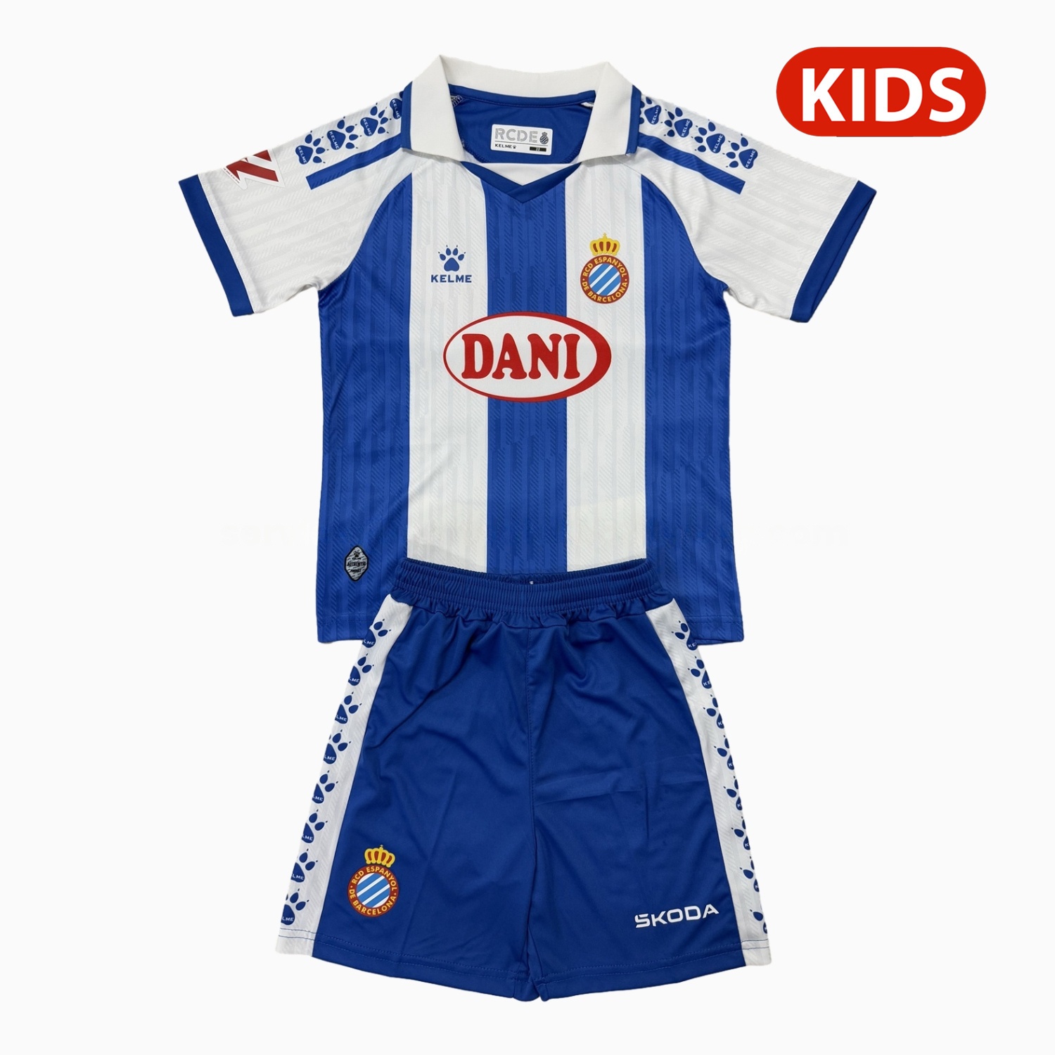 RCD Espanyol 25-26 Home Kids Kit - UnitedFutballJersey