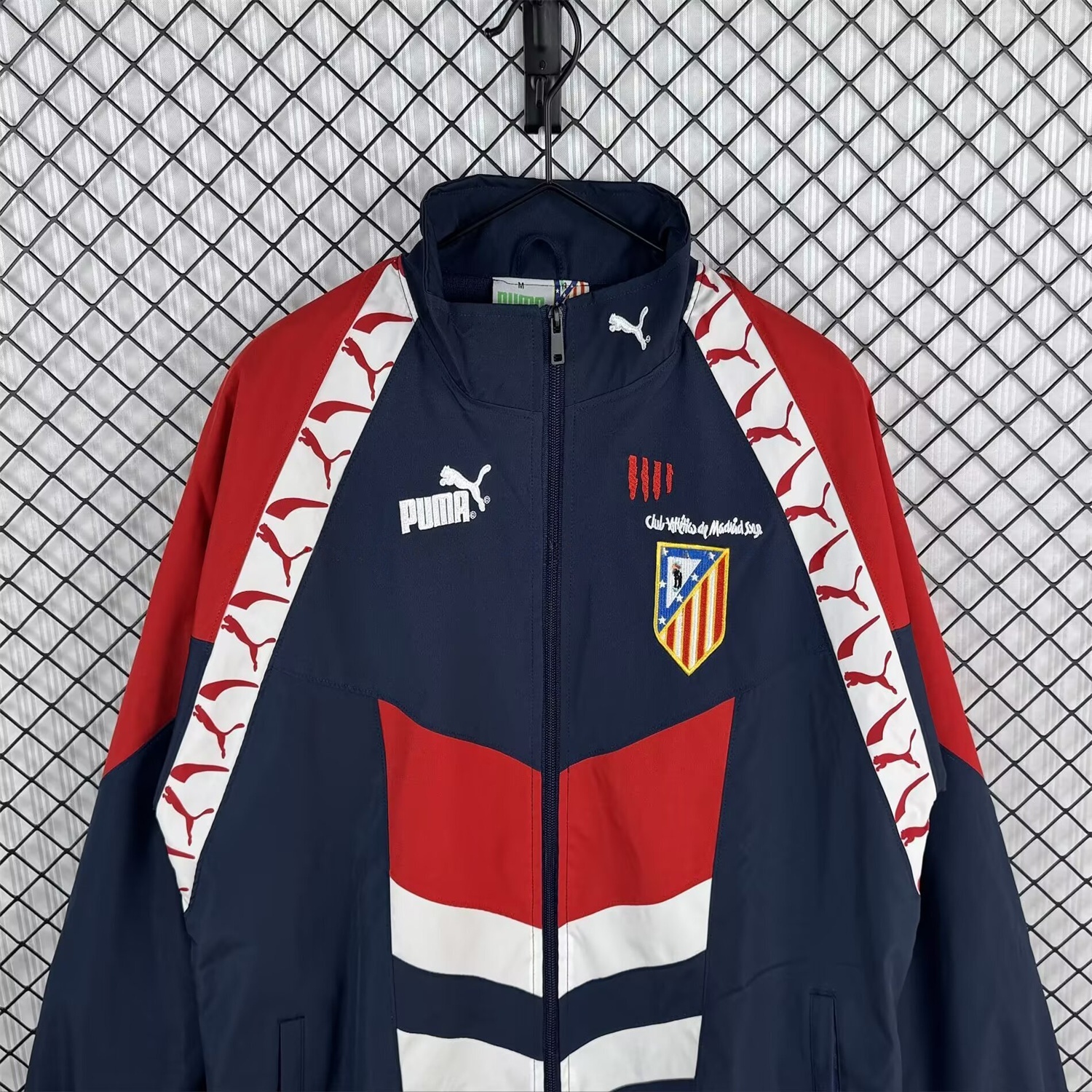 Atletico Madrid 25-26 Windbreaker Jacket - Black - UnitedFutballJersey