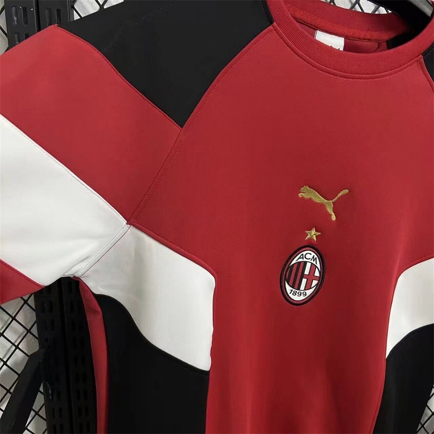 AC Milan Red And Black Unisex Pullover Hoodieullover Hoodie - UnitedFutballJersey