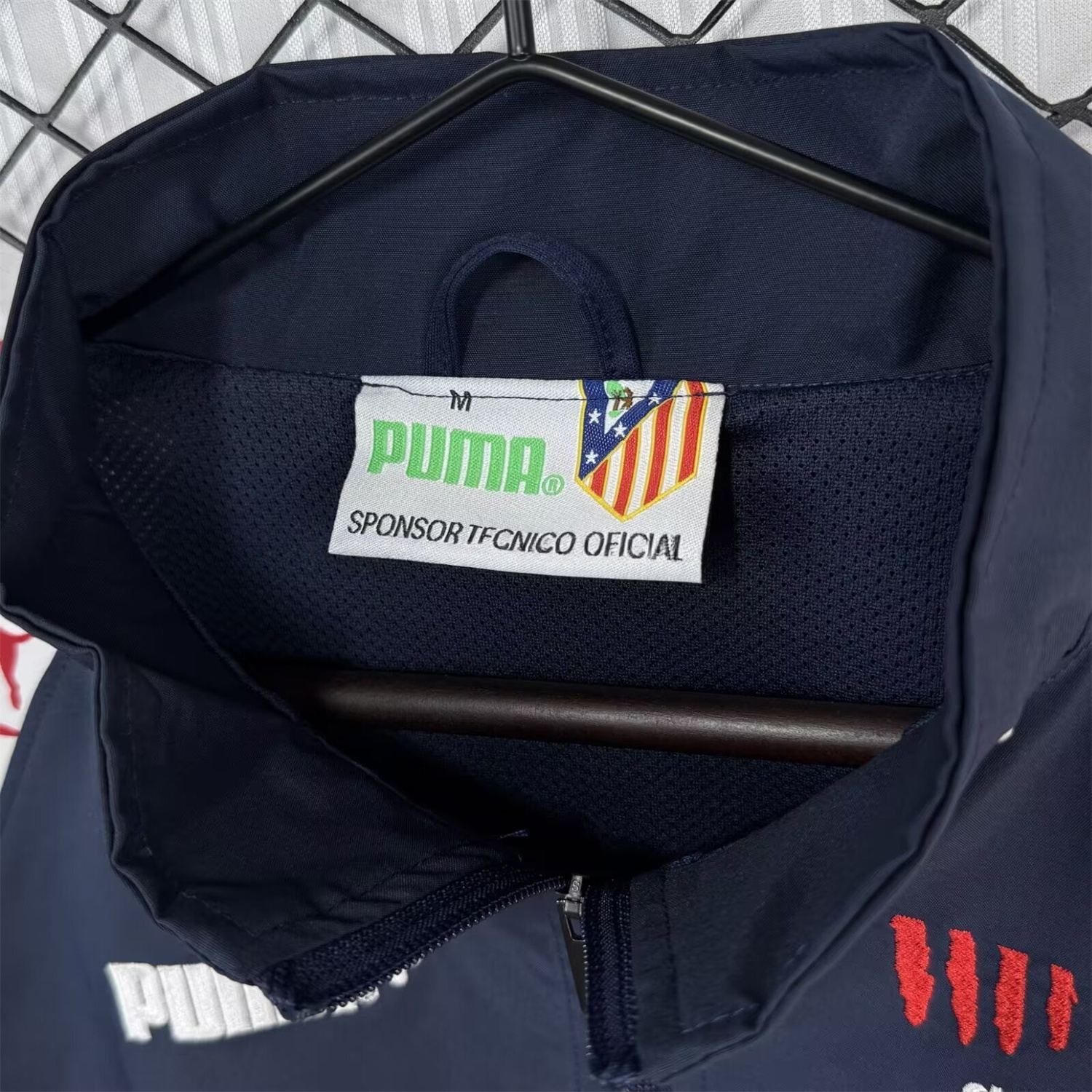 Atletico Madrid 25-26 Windbreaker Jacket - Black - UnitedFutballJersey