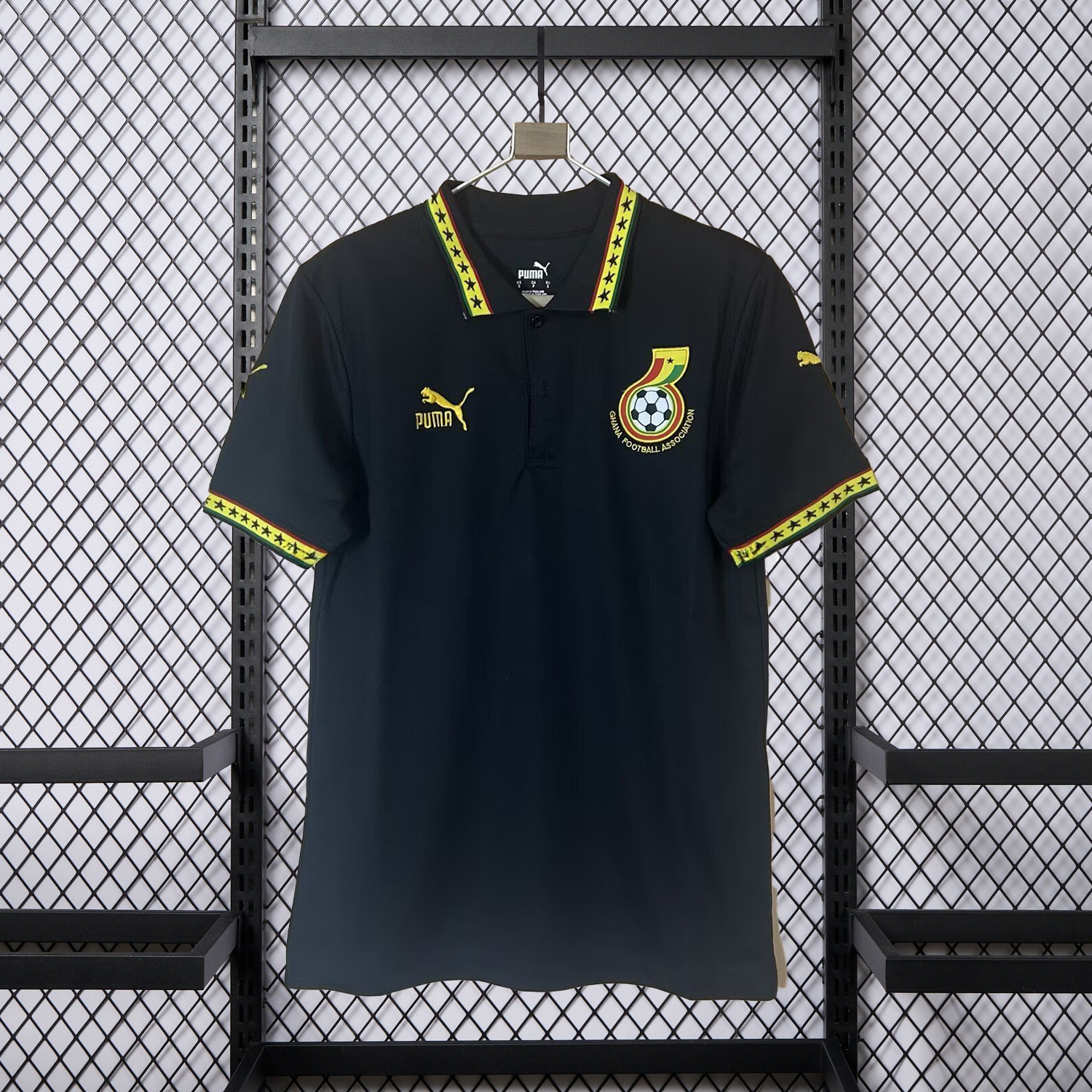Ghana 2026 Black Polo Jersey - Fans Version - UnitedFutballJersey