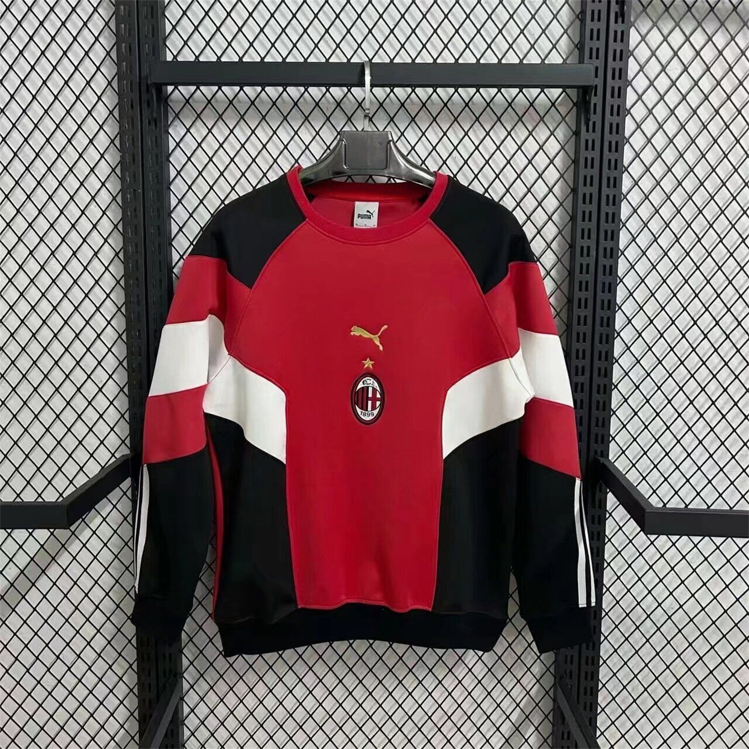 AC Milan Red And Black Unisex Pullover Hoodieullover Hoodie - UnitedFutballJersey