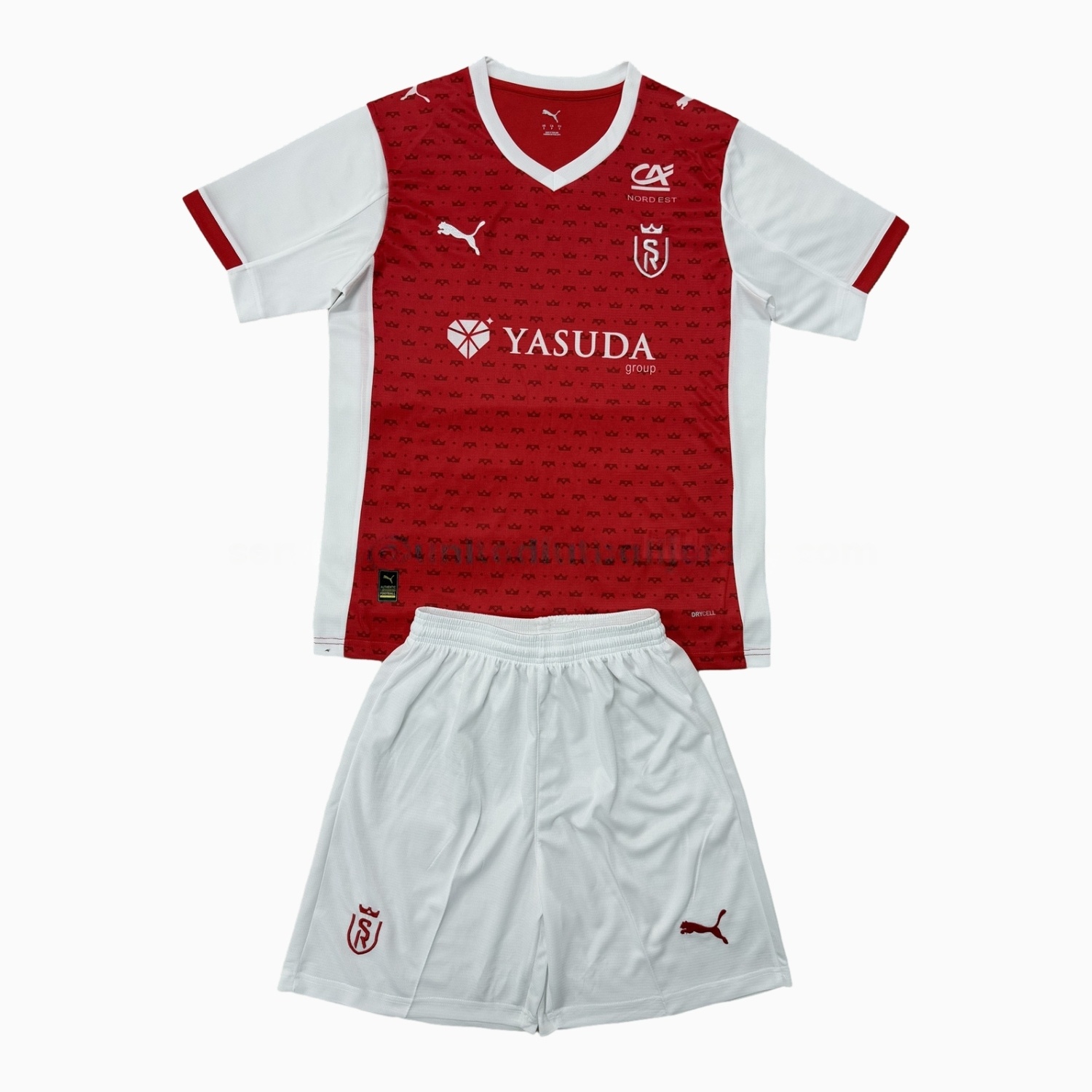 Stade Reims 25-26 Home Men's Adult Jersey Set - Fans Version - UnitedFutballJersey