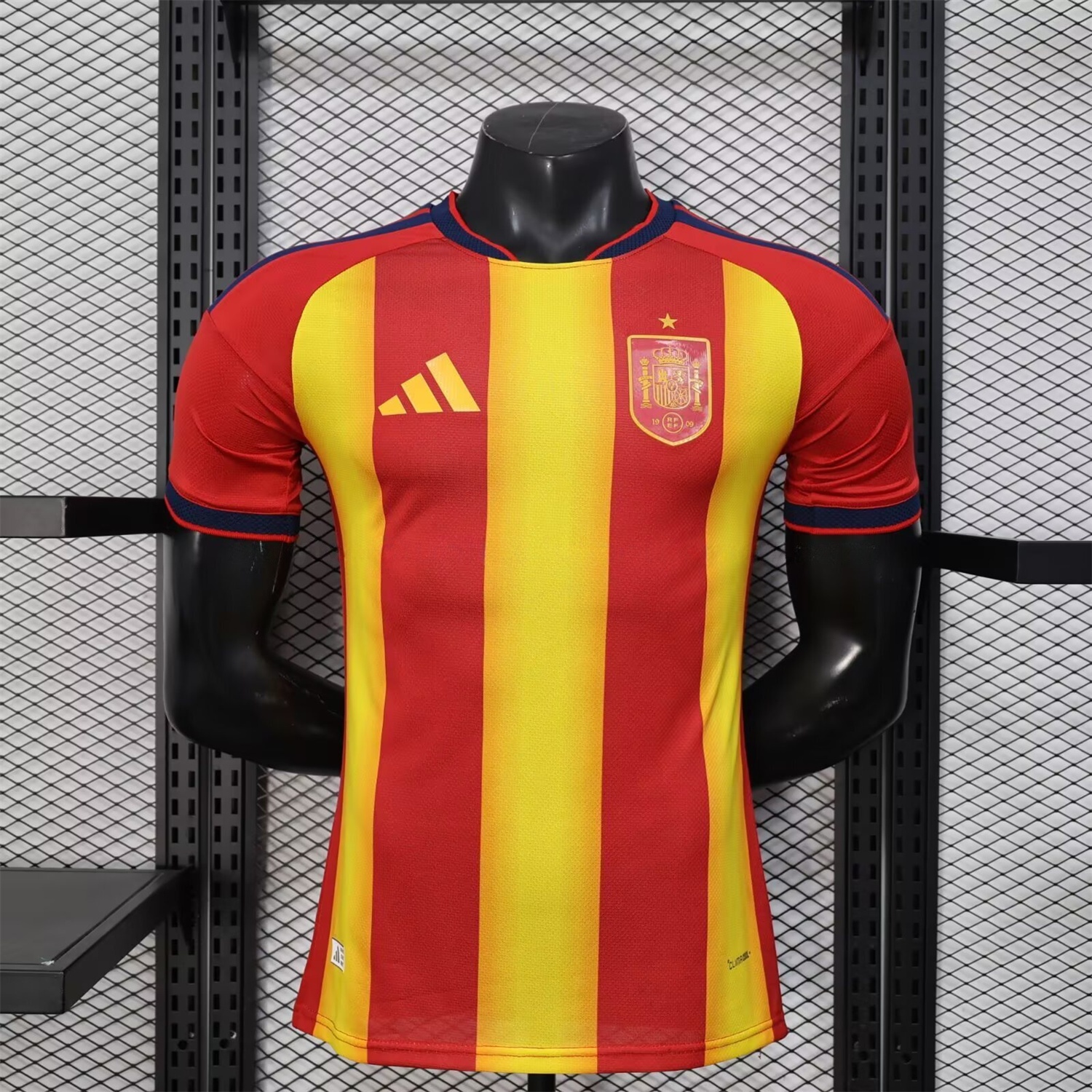 Spain 2026 Red And Yellow Stripes Special Jersey - Player Version - UnitedFutballJersey