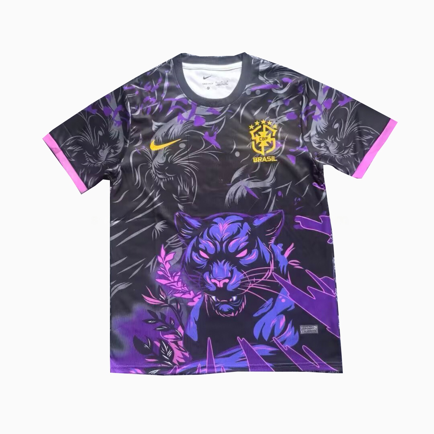 Brazil 25-26 Leopard Purple And Black Jersey - Fans Version - UnitedFutballJersey