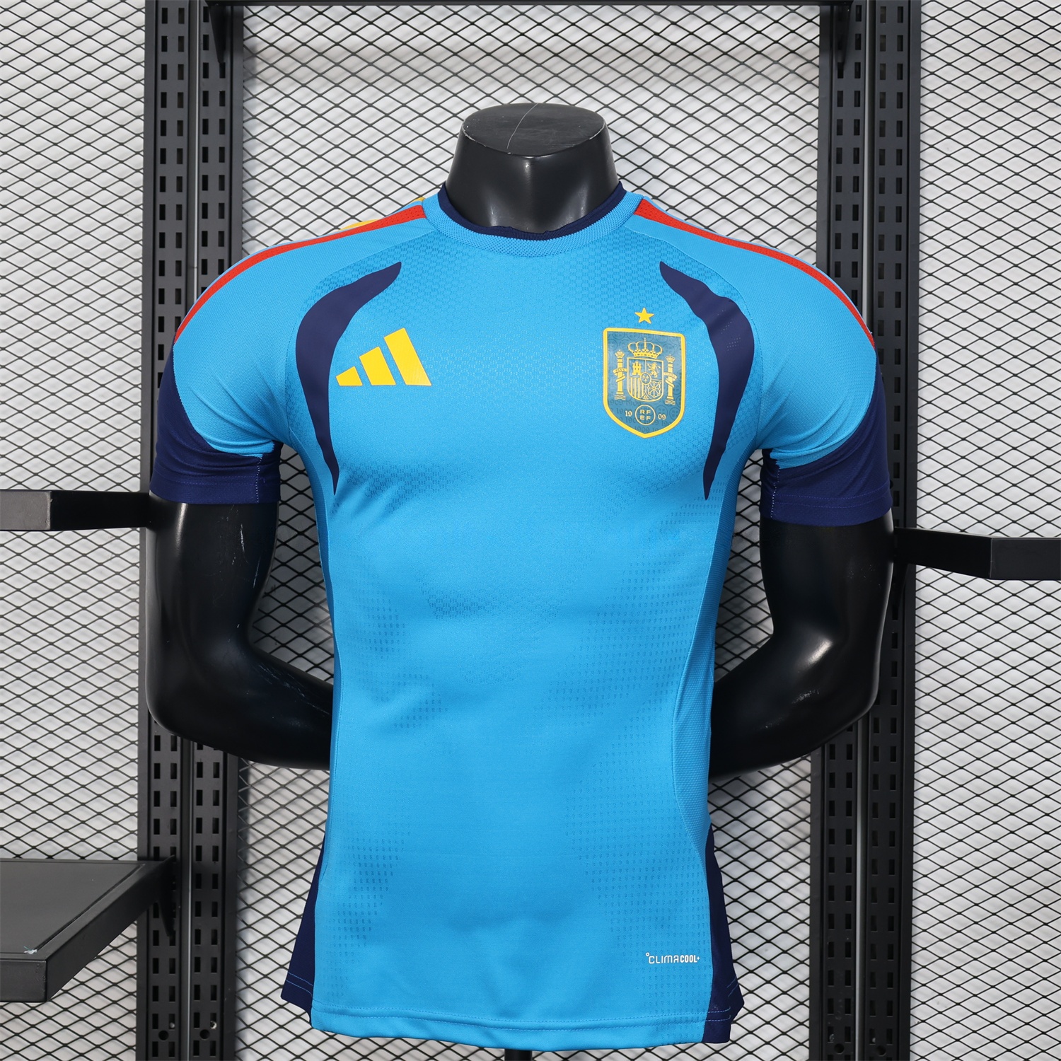 Spain 2026 Blue Pre-Match Training Jersey - Player Version - UnitedFutballJersey