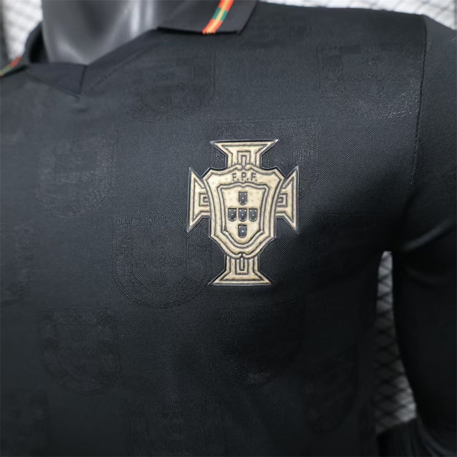Portugal 2026 Away Black Long Sleeves Jersey - Player Version - UnitedFutballJersey