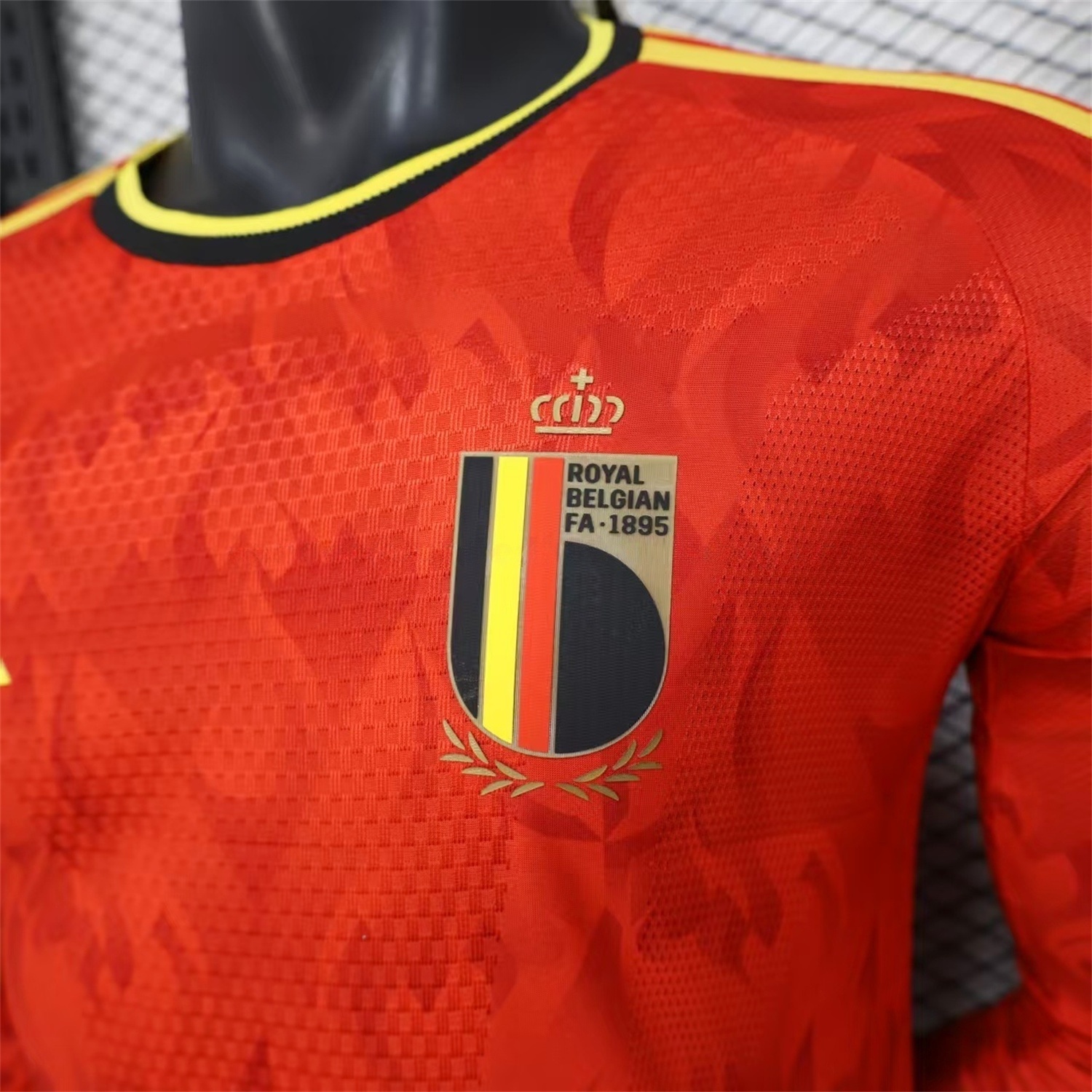 Belgium 2026 Home Long Sleeves Jersey - Player Version - UnitedFutballJersey