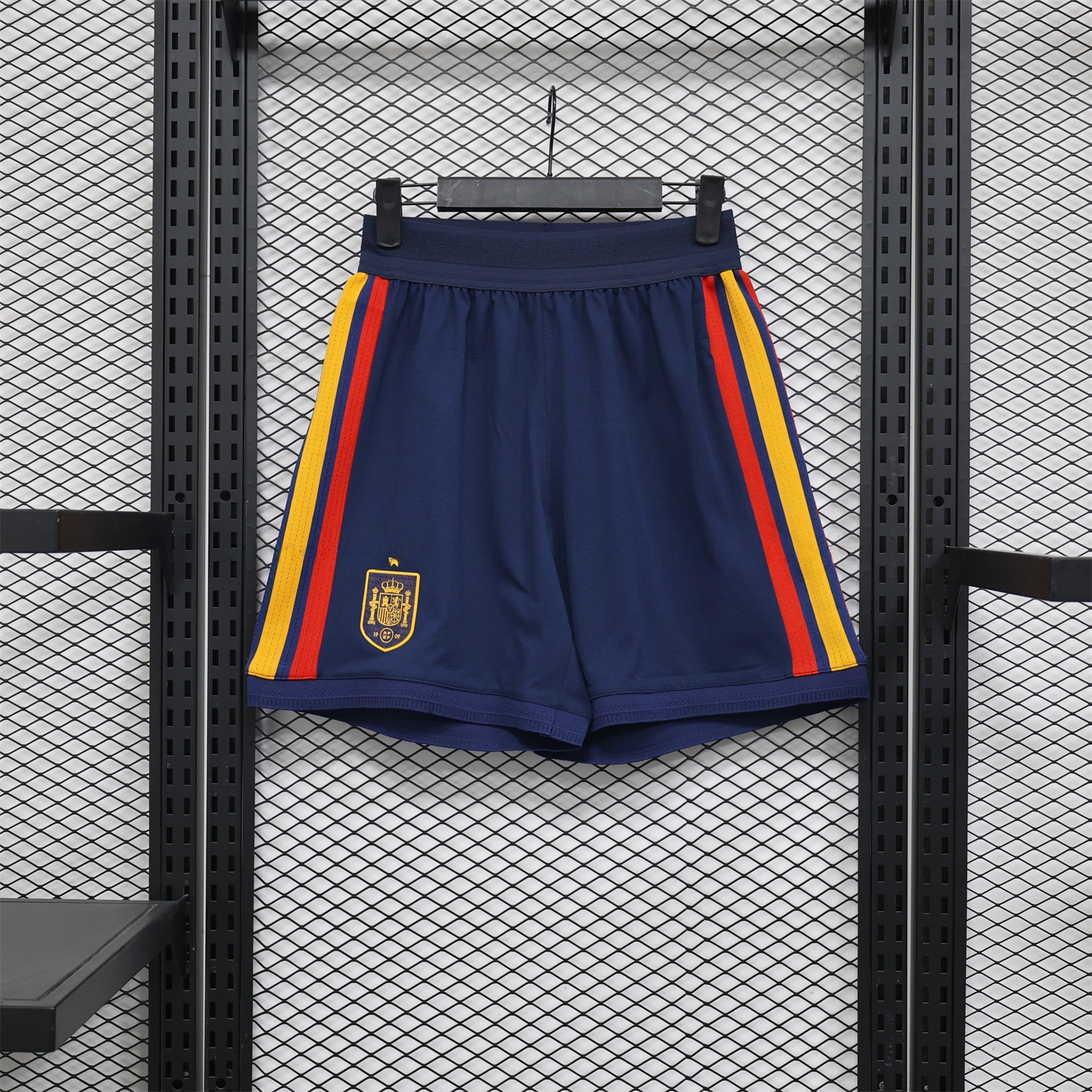 Spain 2026 Home Dark Blue Shorts - Player Version - UnitedFutballJersey