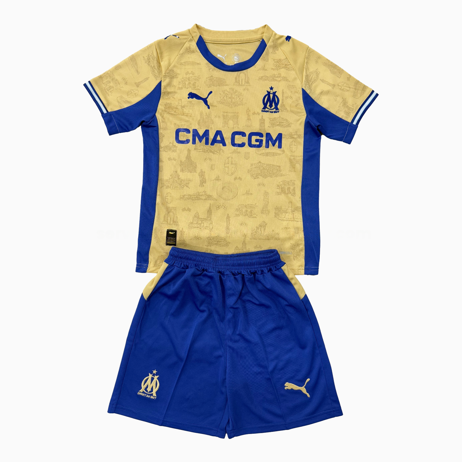 Marseille 25-26 Fourth Kids Kit - UnitedFutballJersey