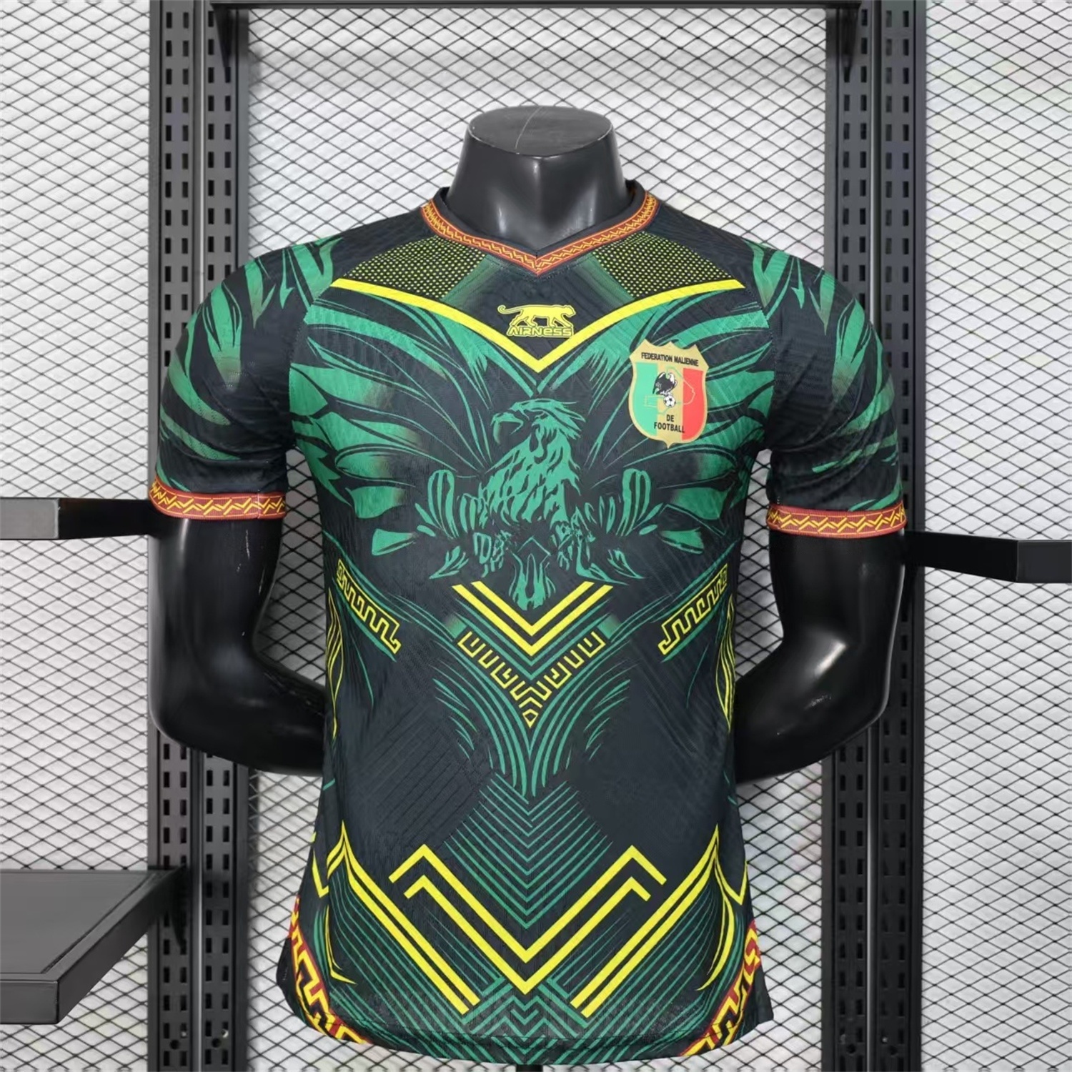 Mali 2026 Eagle Black Green Jersey - Player Version - UnitedFutballJersey