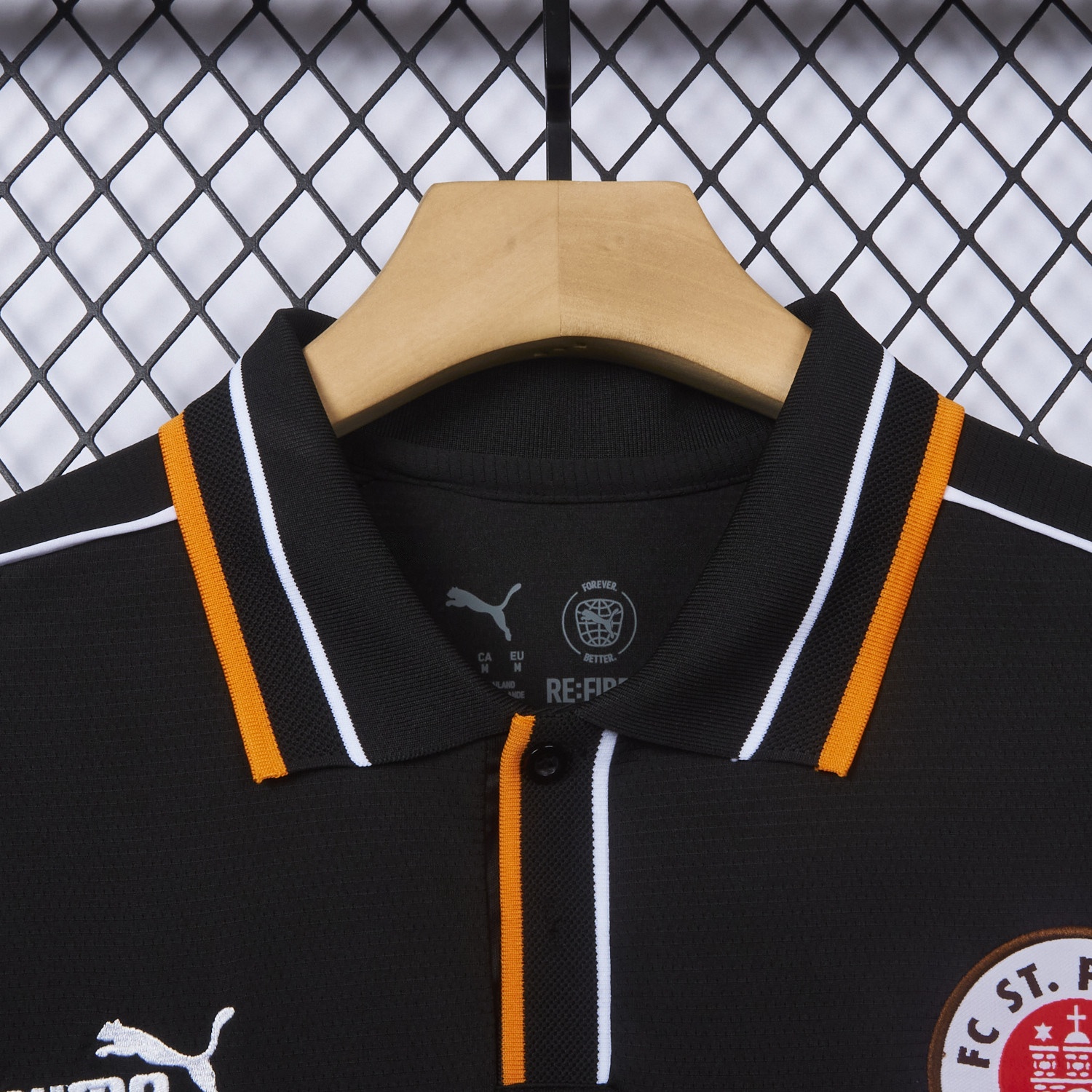 St. Pauli 25-26 Retro Style Polo Jersey - Fans Version - UnitedFutballJersey