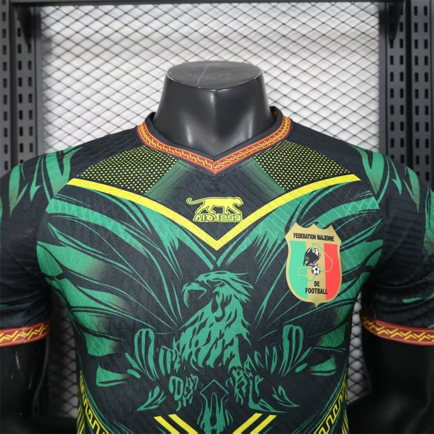 Mali 2026 Eagle Black Green Jersey - Player Version - UnitedFutballJersey