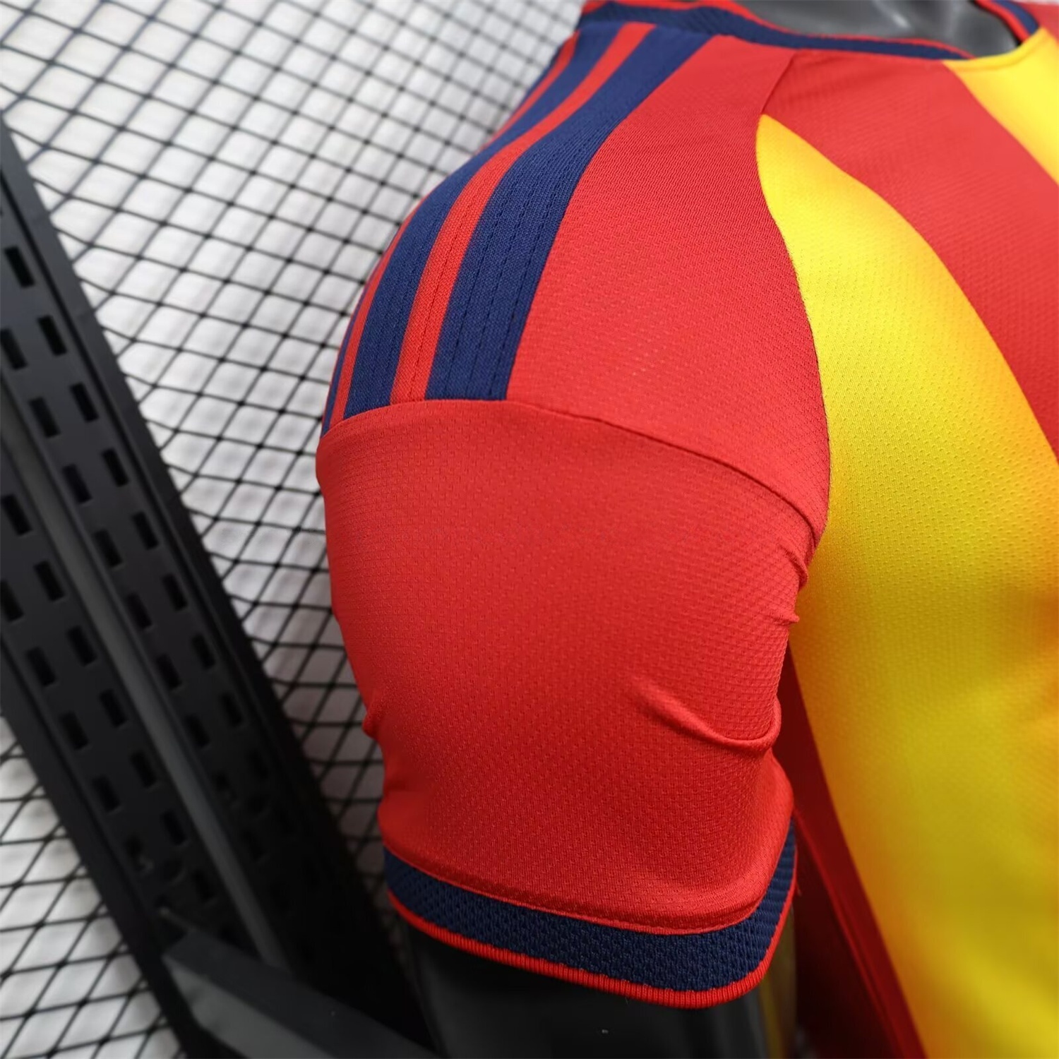 Spain 2026 Red And Yellow Stripes Special Jersey - Player Version - UnitedFutballJersey