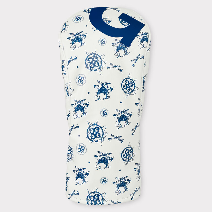 SKETCH PRINTED VELOUR-LINED DRIVER HEADCOVER