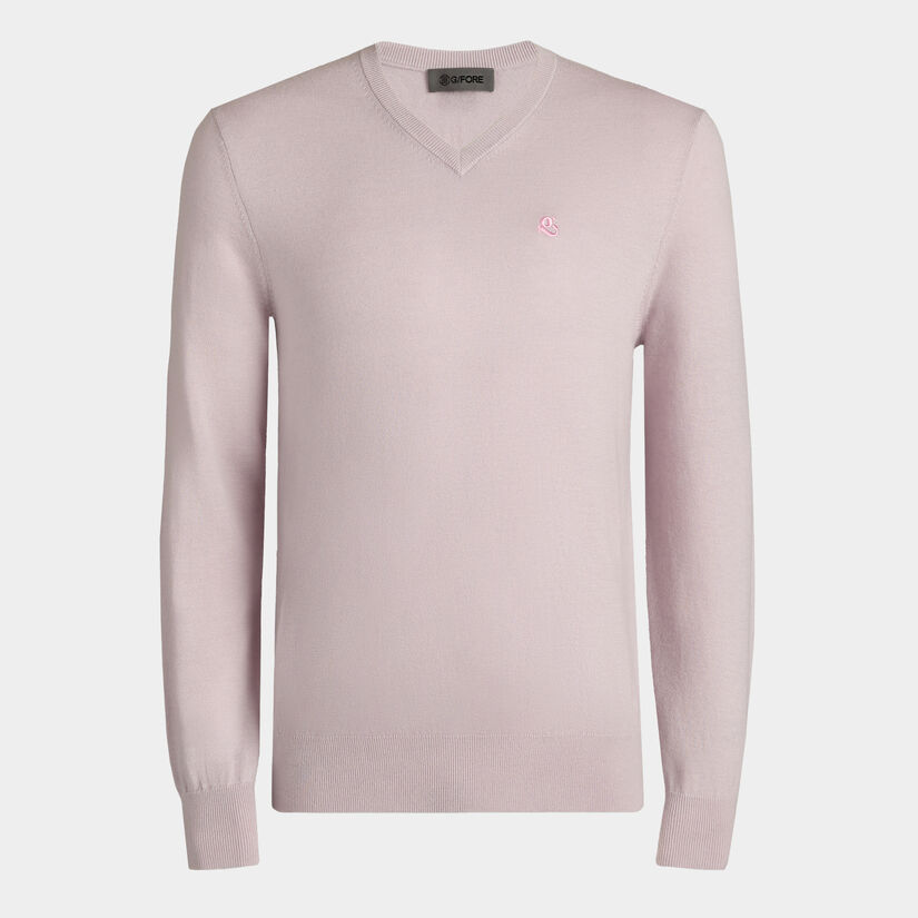 UNISEX VERSE V NECK CASHMERE SWEATER