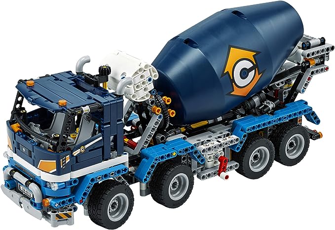 LEGO Technic Concrete Mixer Truck 42112 Building Kit, Kids Will Love Bringing The Construction Site to Life with This Cool Concrete Truck Toy Model Set (1,163 Pieces)