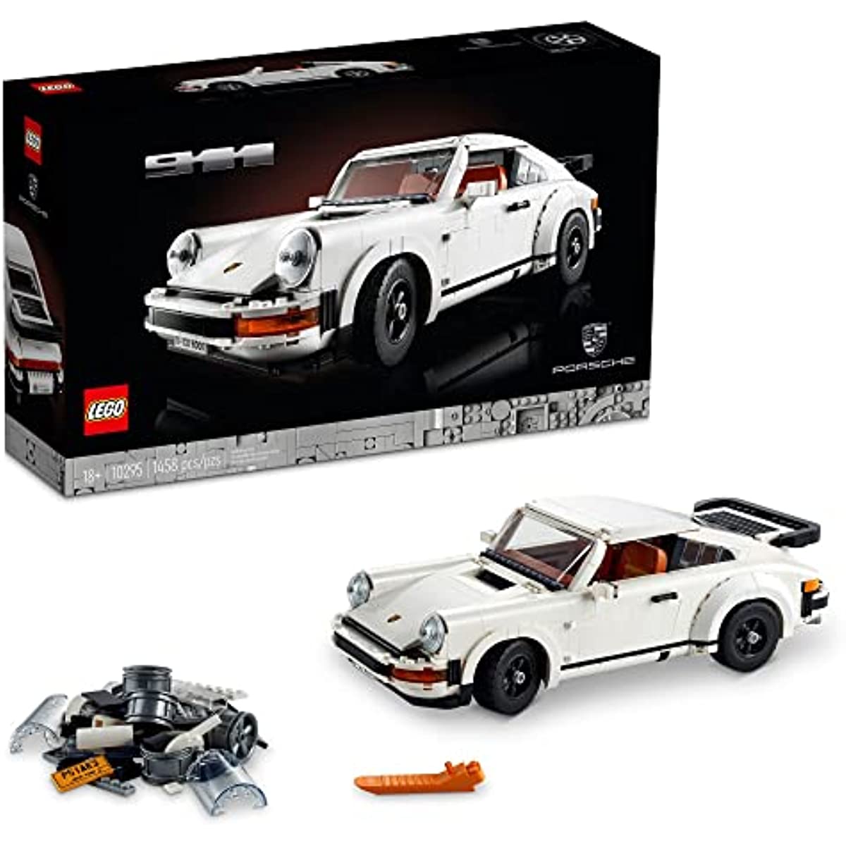 LEGO Icons Porsche 911 10295 Building Set for Adults (1458 Pieces)
