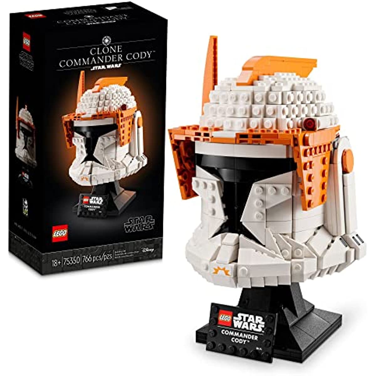 LEGO Star Wars Clone Commander Cody Helmet 75350 Collectible Set for Adults, The Clone Wars Memorabilia, Collection Gift Idea, Decor Display Model,766 Pieces