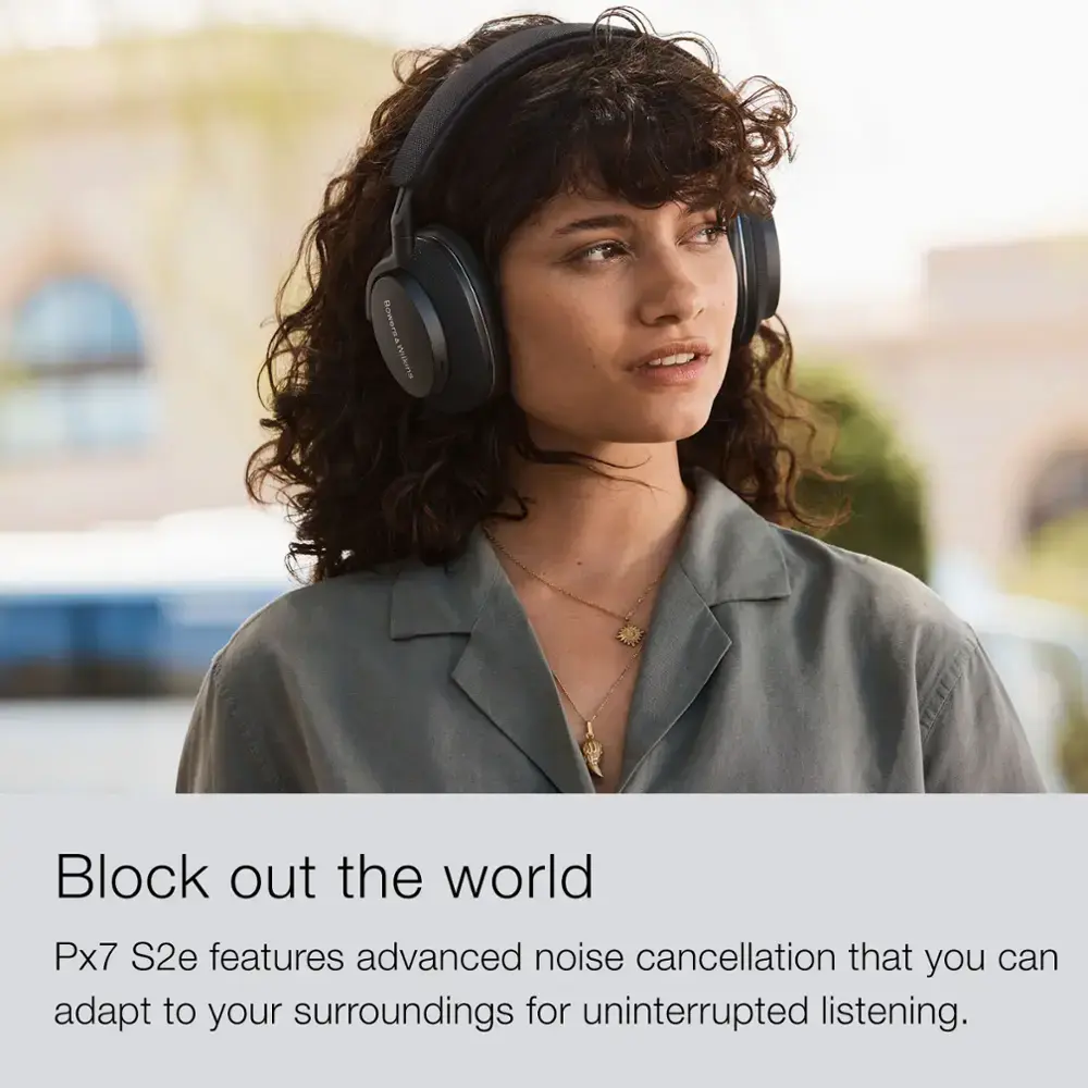 Bowers & Wilkins - Px7 S2e Wireless Noise Cancelling Over-the-Ear Headphones - Forest Green