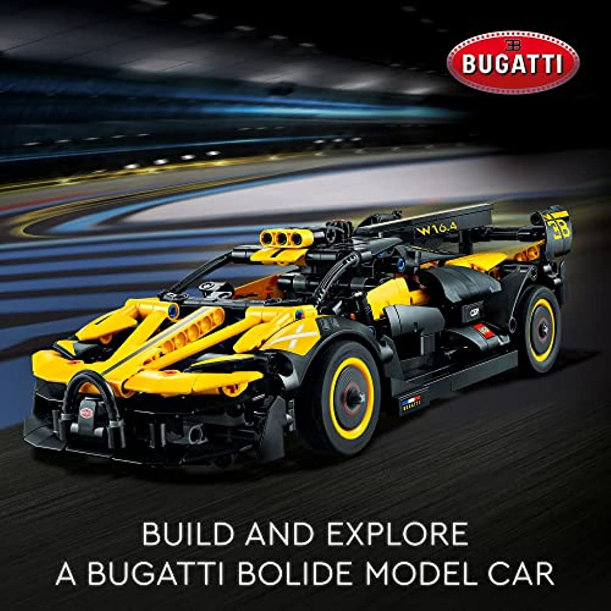 LEGO Technic Bugatti Bolide Racing Car 42151, Model Building Set, Race Engineering Toys, Collectible Iconic Sports Vehicle Construction Kit