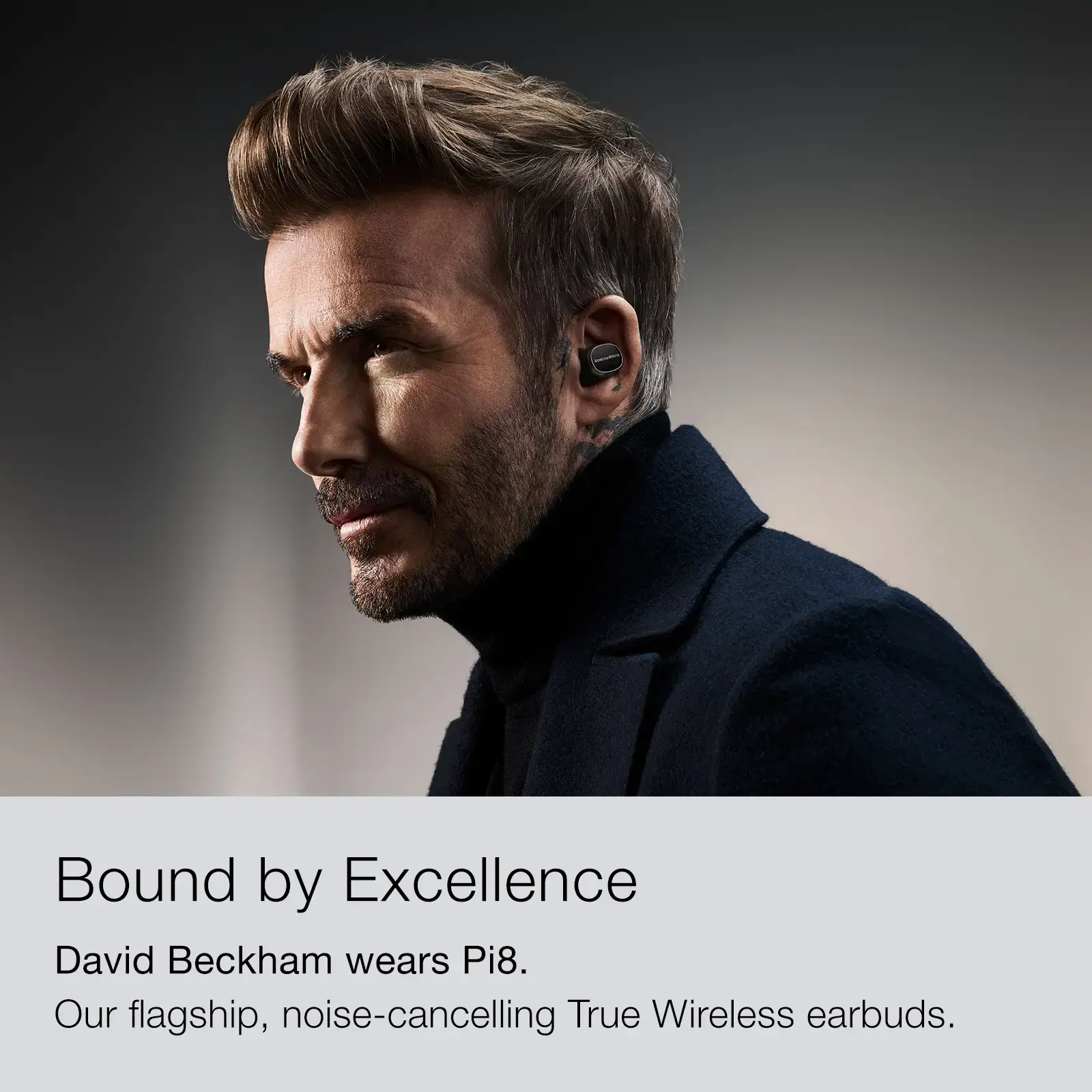 Bowers & Wilkins - Pi8 True Wireless Noise Cancelling In-Ear Earbuds - Anthracite Black