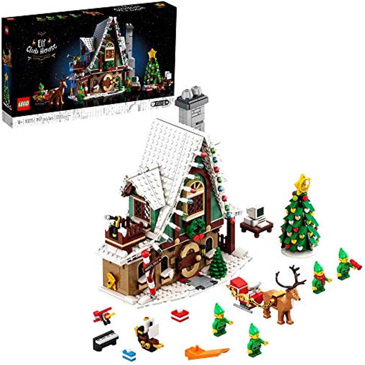 LEGO Elf Club House (10275) Building Kit; an Engaging Project and A Great Holiday Present Idea for Adults, New 2021 (1,197 Pieces)