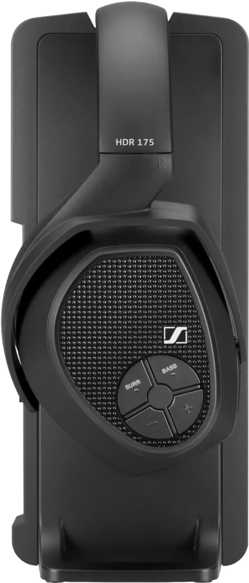 Sennheiser - RS 175 RF Wireless Headphone System for TV Listening with Bass Boost and Surround Sound Modes - Black