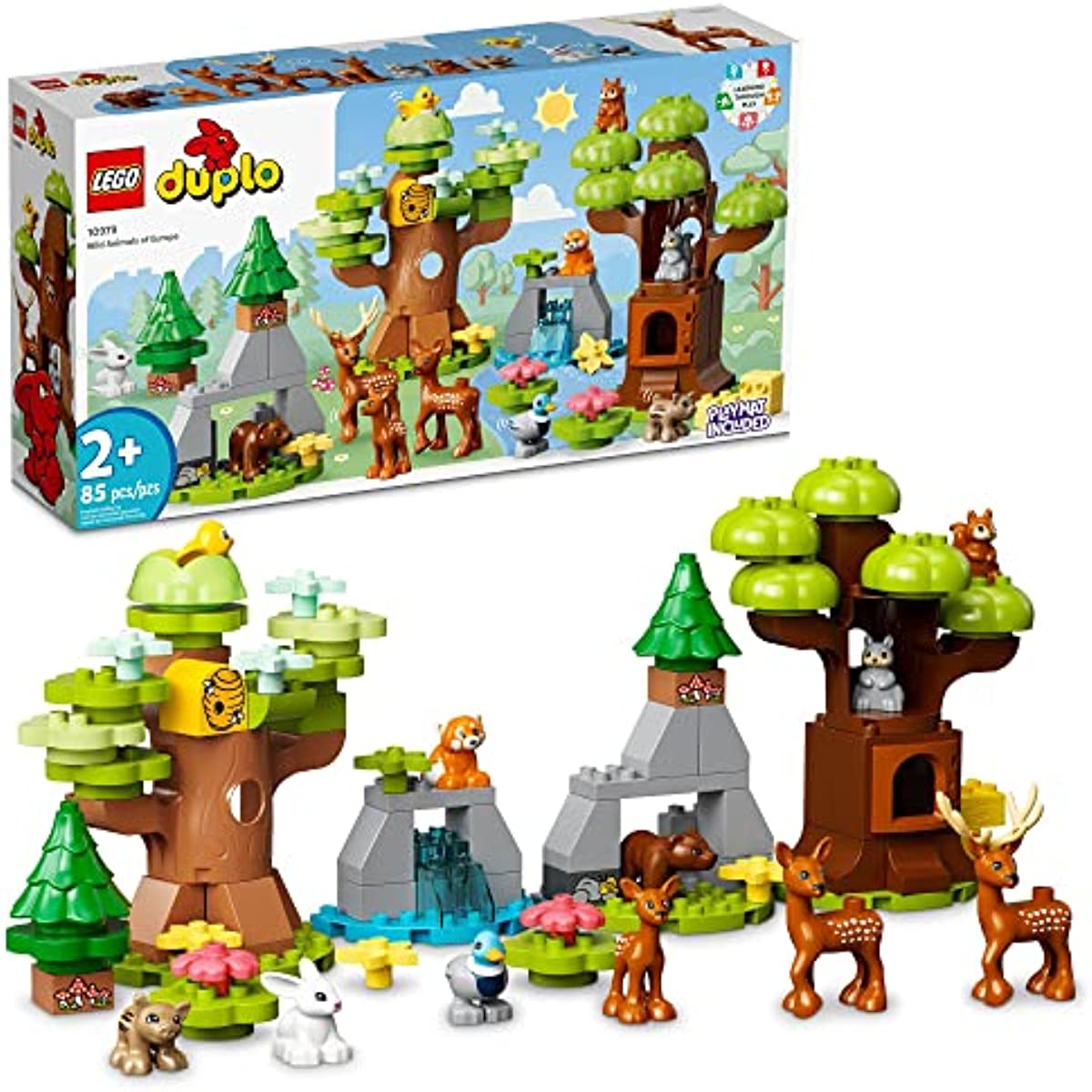 LEGO DUPLO Wild Animals of Europe 10979 Building Toy Set for Toddlers, Preschool Boys and Girls Ages 2-5 (85 Pieces)