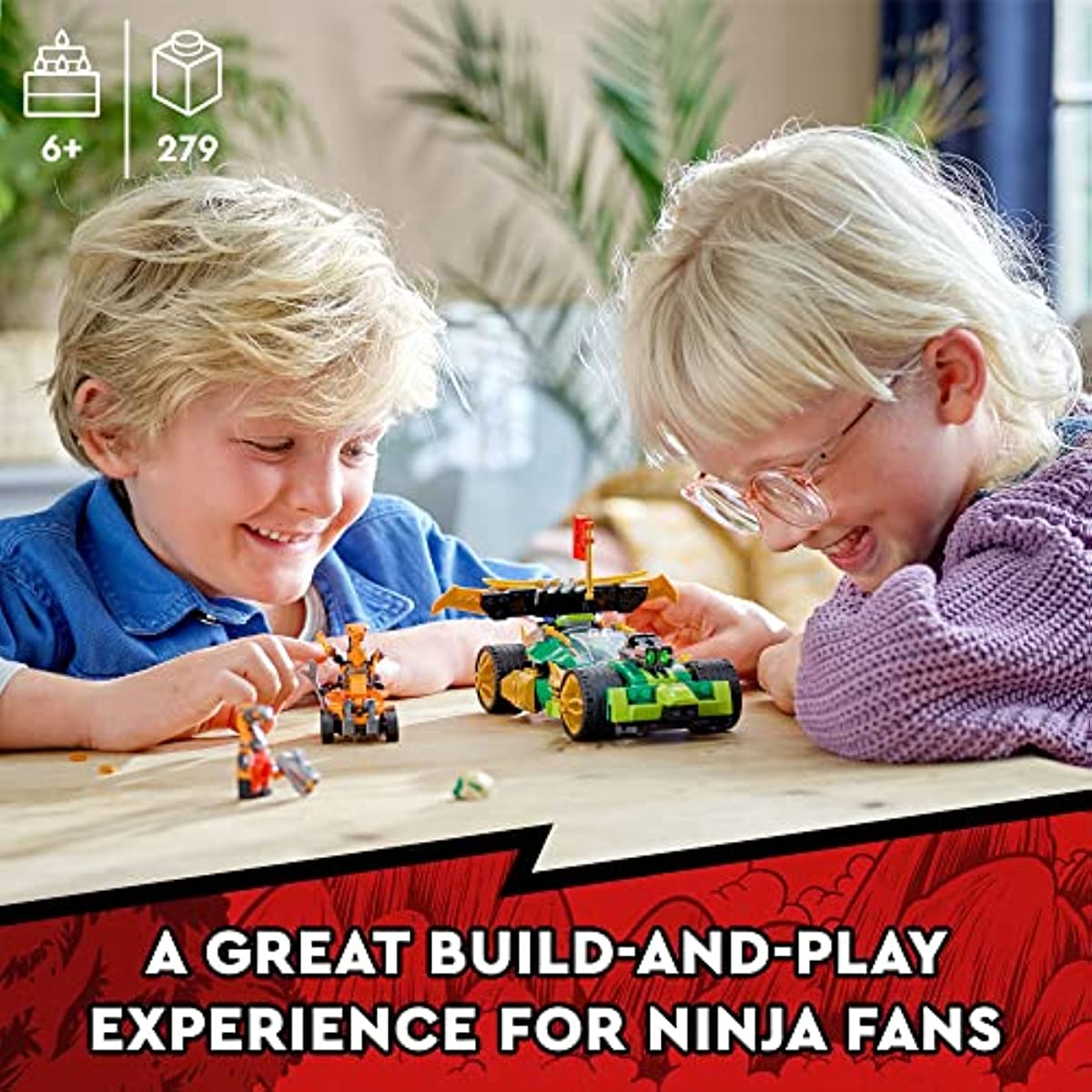 LEGO Ninjago Lloyd's Race Car EVO 71763 Building Toy Set for Kids, Boys, and Girls Ages 6+ (279 Pieces)