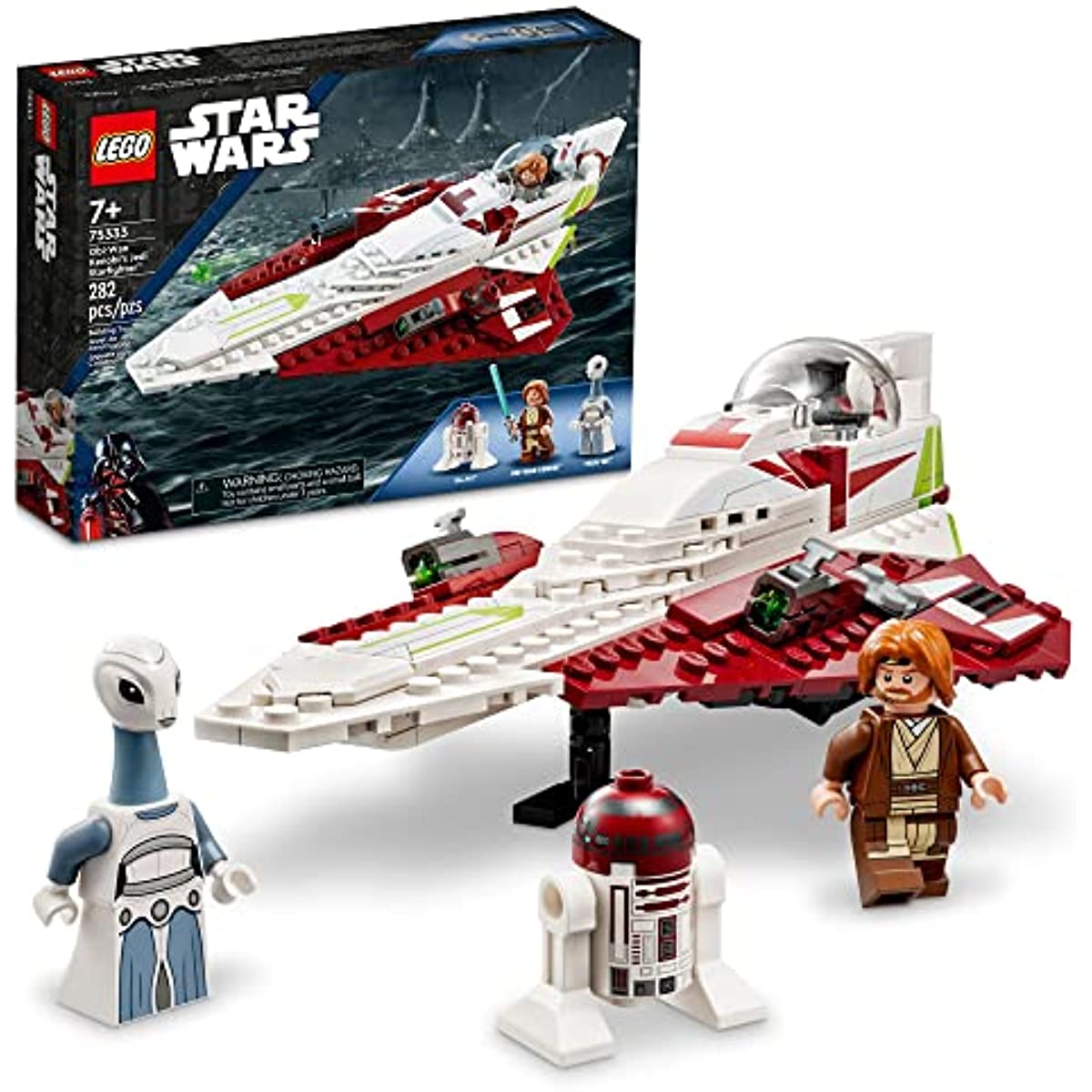 LEGO Star Wars OBI-Wan Kenobi's Jedi Starfighter 75333 Building Toy Set for Kids, Boys, and Girls Ages 7+ (282 Pieces)