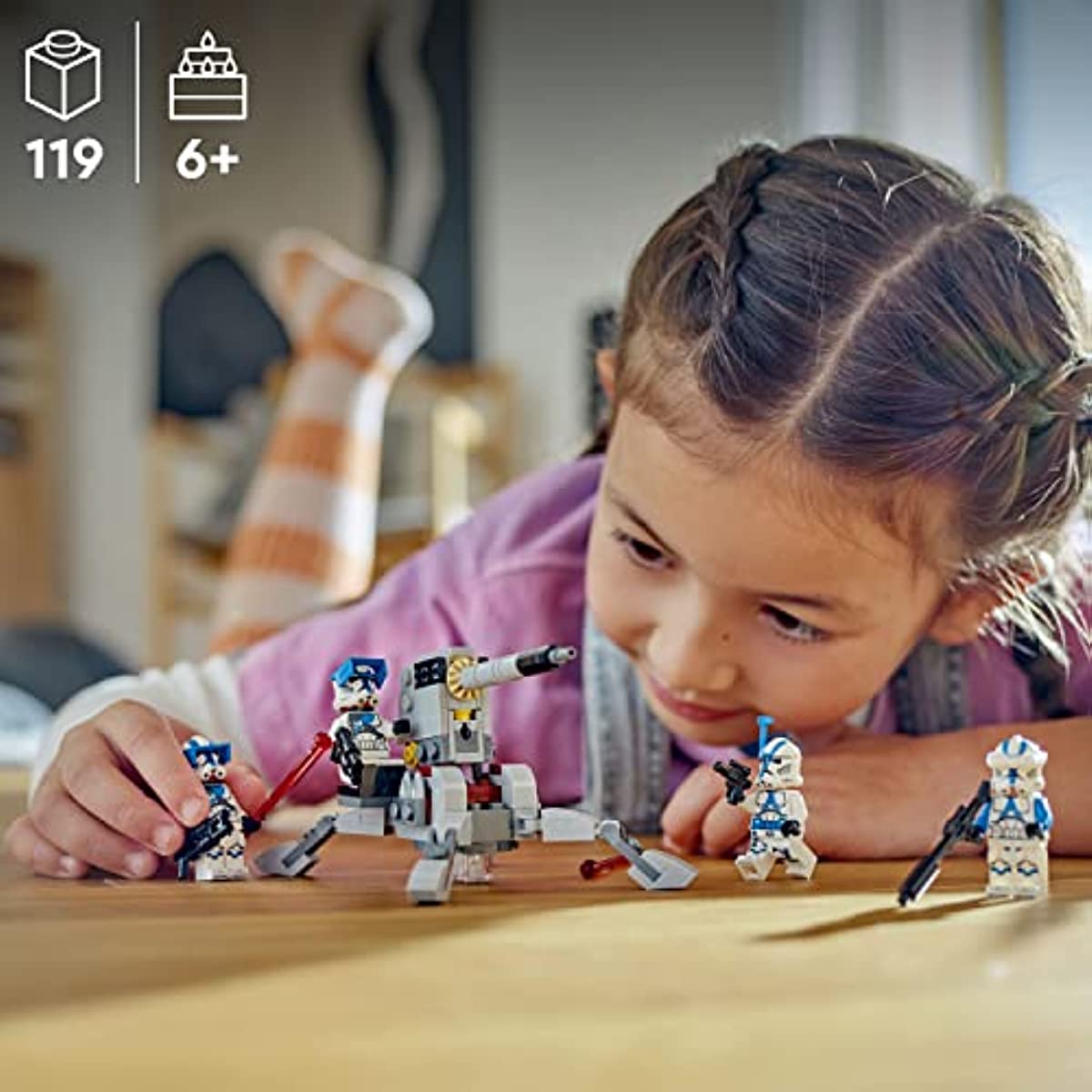 LEGO Star Wars 501st Clone Troopers Battle Pack 75345, Buildable Toy Set with AV-7 Anti Vehicle Cannon and Spring Loaded Shooter Plus 4 Characters