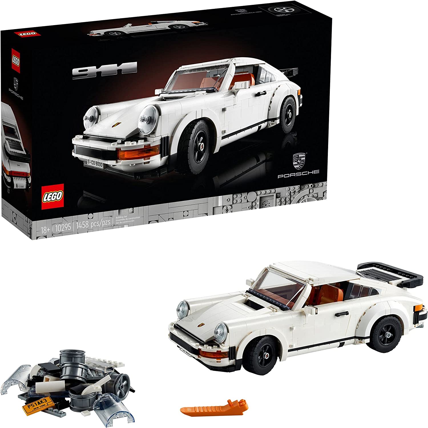 LEGO Icons Porsche 911 10295 Building Set for Adults (1458 Pieces)