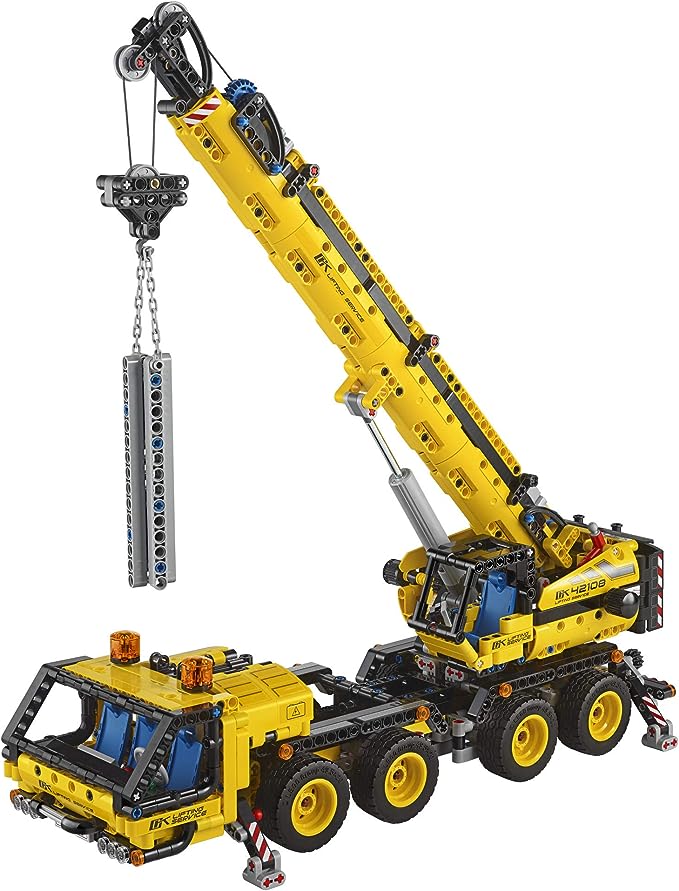 LEGO Technic Mobile Crane 42108 Building Kit, A Super Model Crane to Build for Any Fan of Construction Toys, New 2020 (1,292 Pieces)