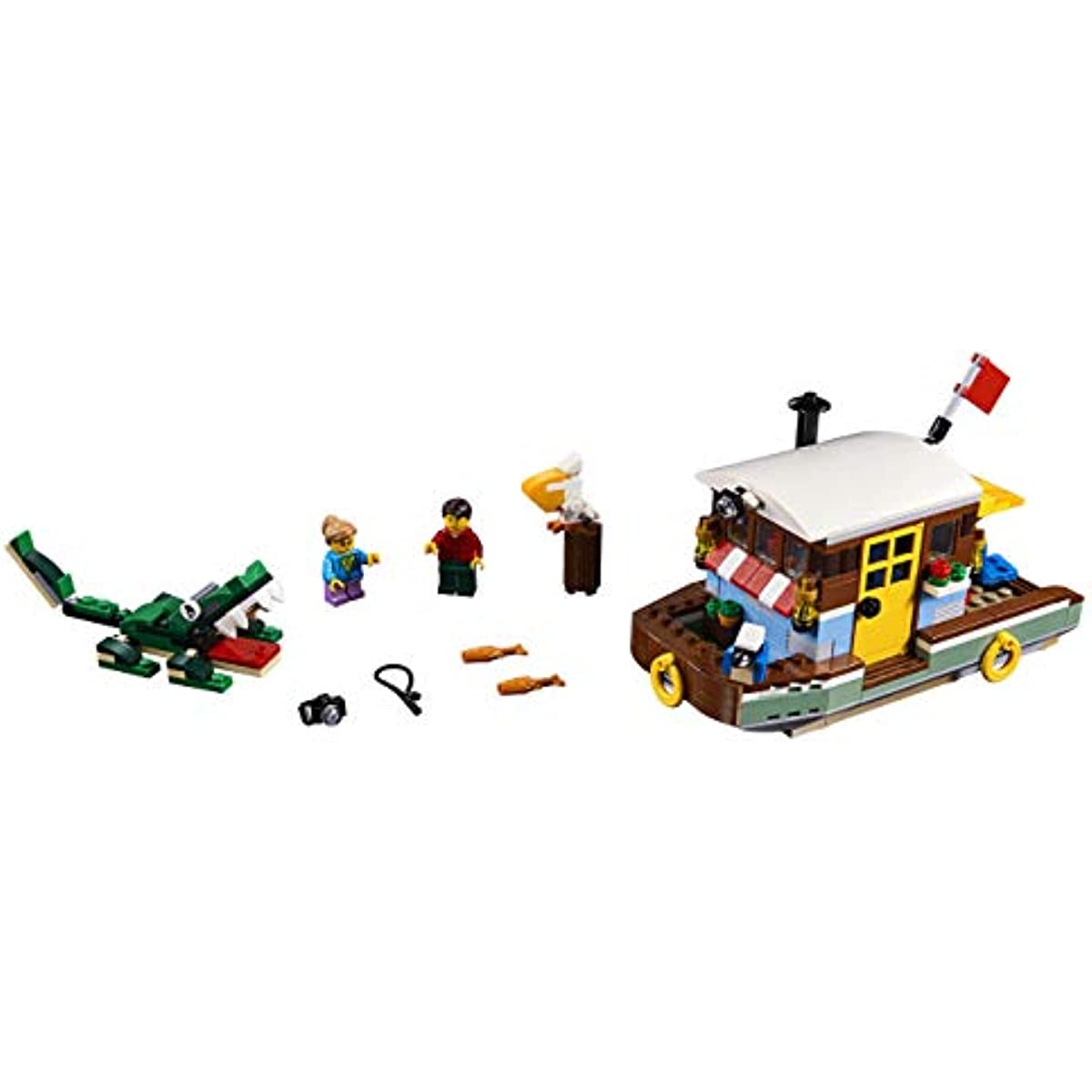 LEGO Creator 3in1 Riverside Houseboat 31093 Building Kit (396 Pieces)