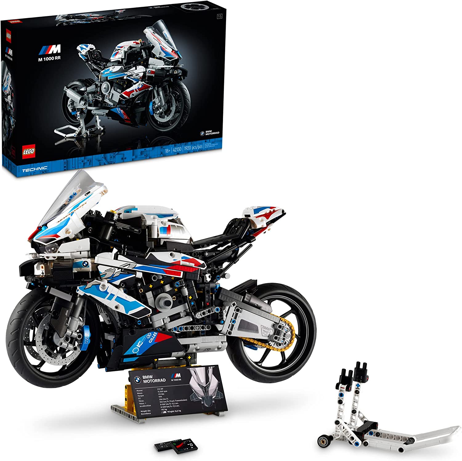 LEGO Technic BMW M 1000 RR 42130 Building Set for Adults (1,920 Pieces)