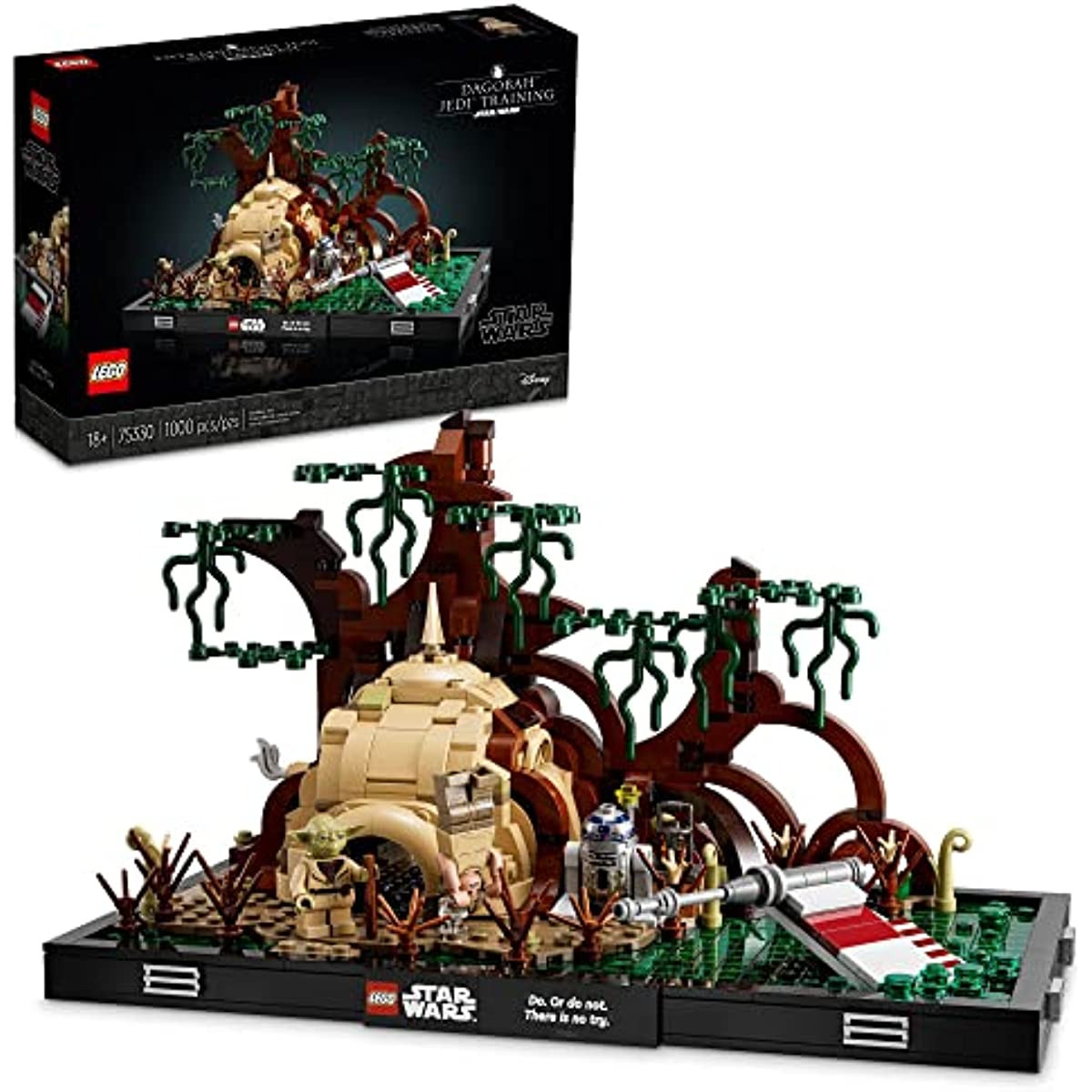 LEGO Star Wars Dagobah Jedi Training Diorama 75330 Set for Adults, with Yoda, R2-D2 and Luke Skywalker's X-Wing, Birthday Gift Idea for Men, Women, Him, Her, Room Décor Memorabilia