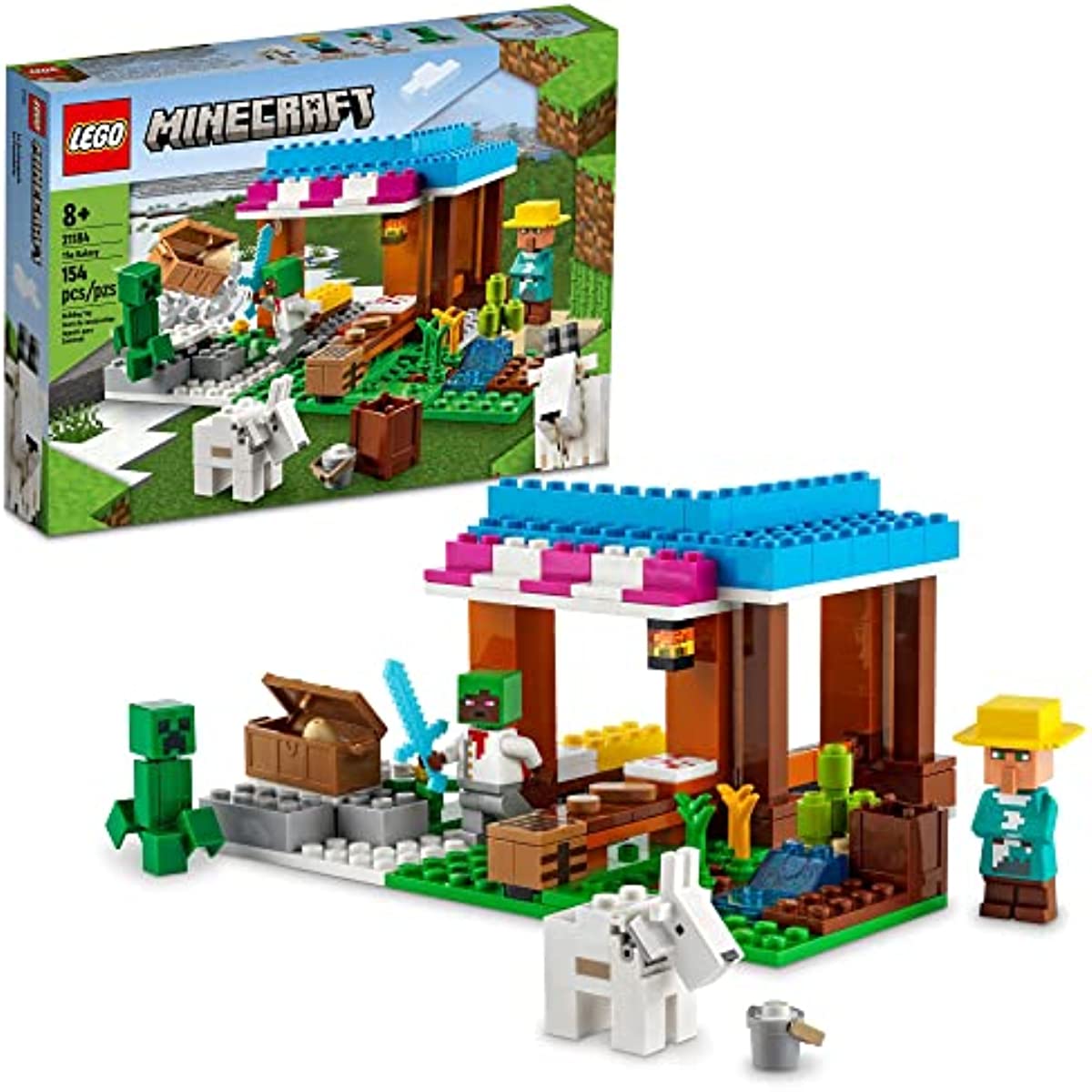 LEGO Minecraft The Bakery 21184 Building Toy Set for Kids, Girls, and Boys Ages 8+ (154 Pieces)