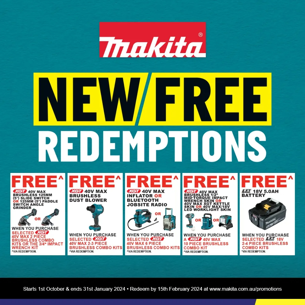 Makita 18V Brushless 6-Piece Set 2 X 5.0AH Combination Kit DLX6120TX1