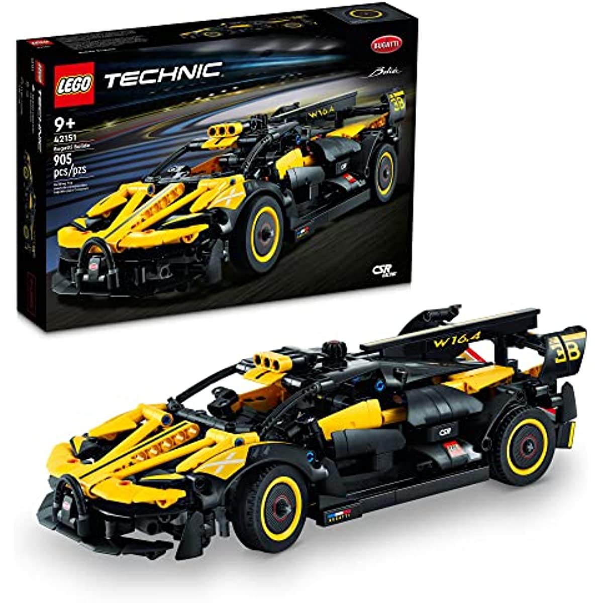 LEGO Technic Bugatti Bolide Racing Car 42151, Model Building Set, Race Engineering Toys, Collectible Iconic Sports Vehicle Construction Kit