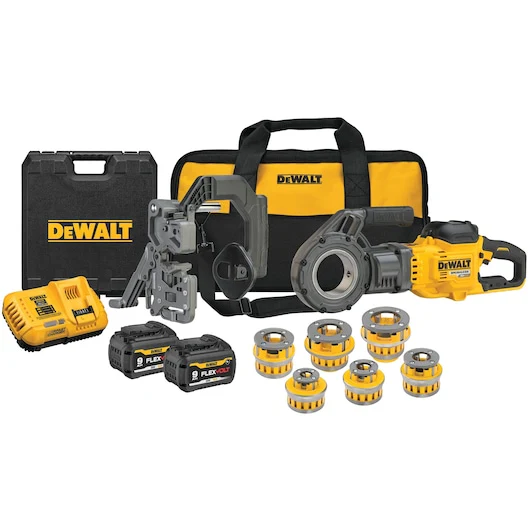 DEWALT 60V MAX* FLEXVOLT® Pipe Threader Kit w/ Die Heads