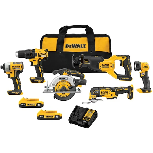 DEWALT 20V MAX* 6-Tool Combo Kit