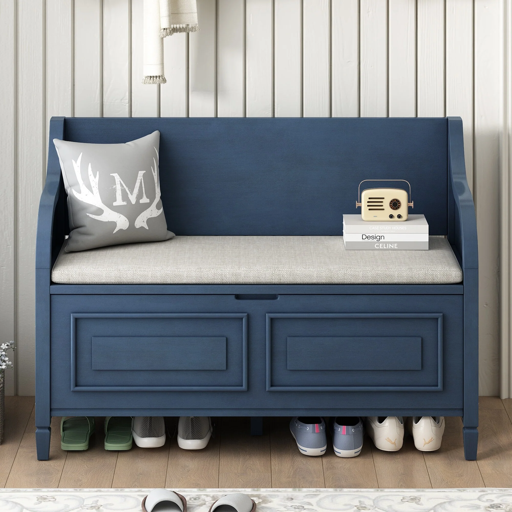 Solid wood Entryway Bench