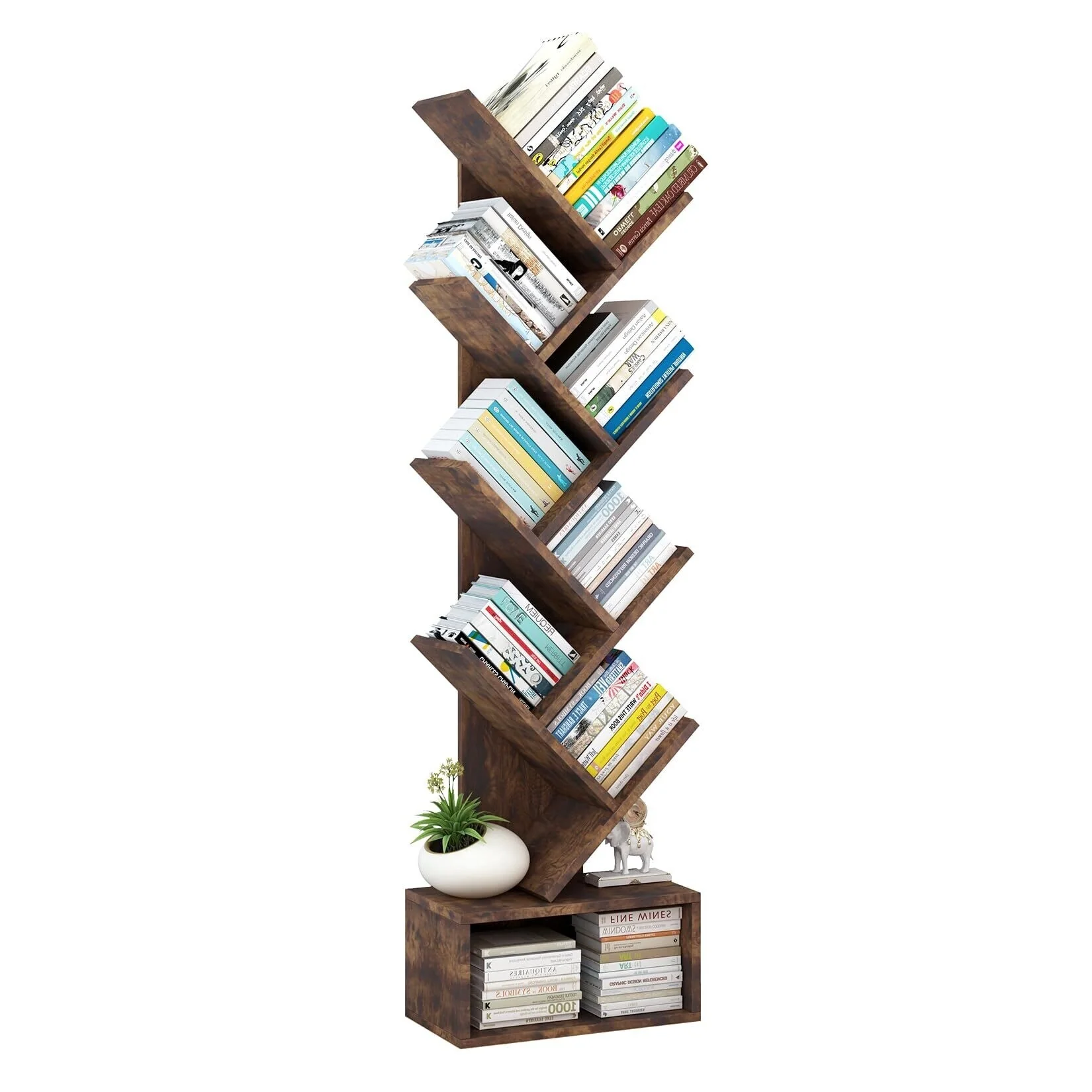 Tree Bookshelf with Storage