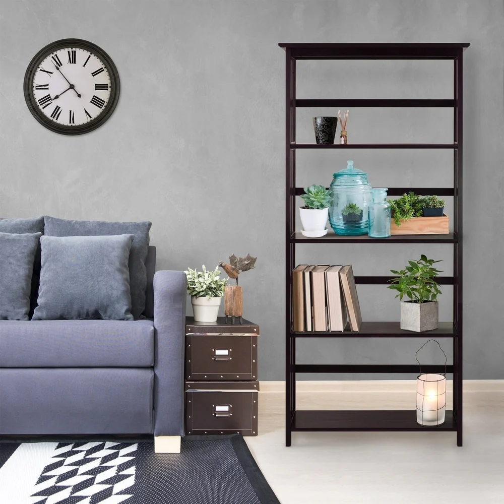 Mission Style 5-Shelf Bookcase