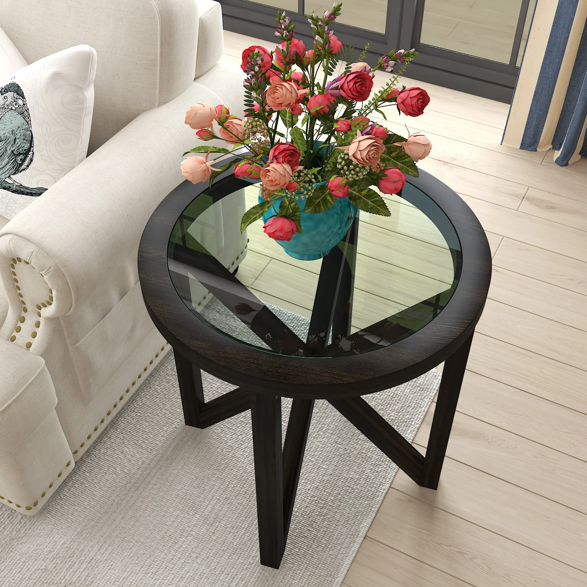 Modern Simple Glass Table
