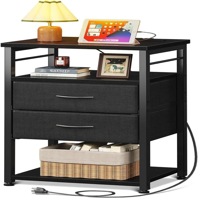 Night Stand with Charging Station