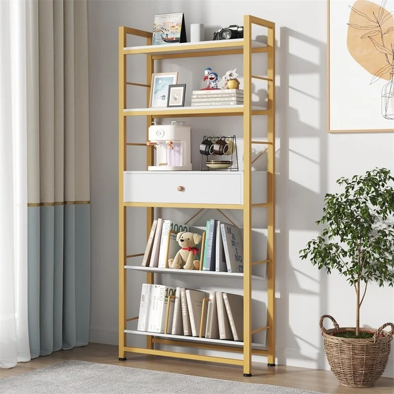 Bookshelf with Drawers- 60'' Wide